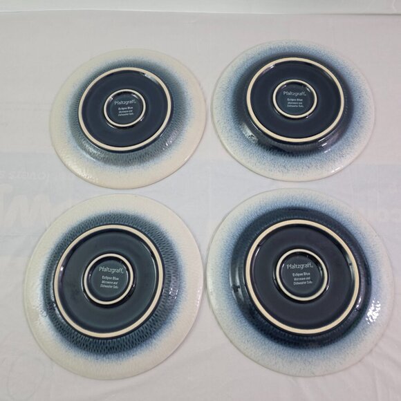 Pfaltzgraff Eclipse Blue 8" Stoneware Salad Luncheon Plates – Set of 4 - Picture 8 of 16